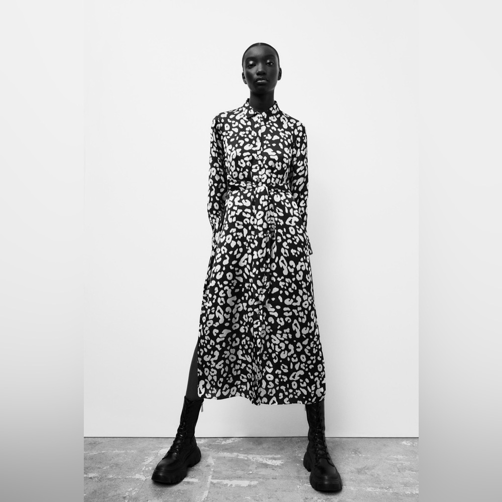 Stylish Black and White Women's Dress
